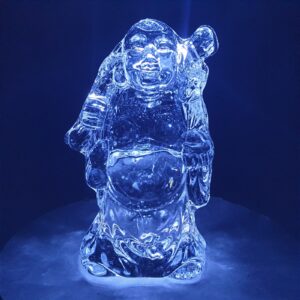 Crystal Happy Buddha standing small