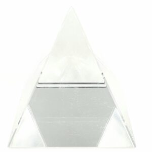 Crystal pyramide white 10x10