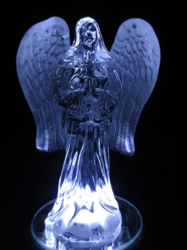 Crystal statue angel praying