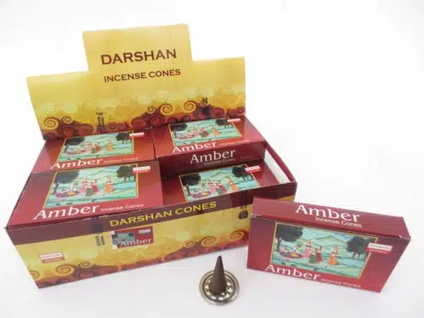 Darshan incense cones Amber cones