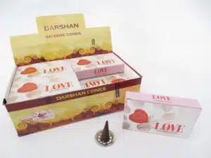 Darshan incense cones Love