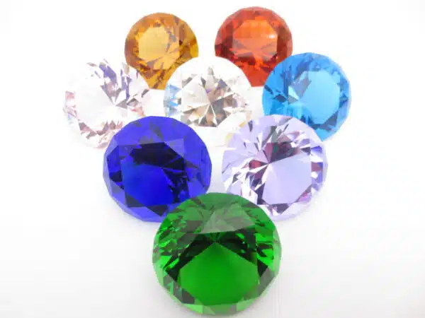 Diamand Wholesale - K9 6cm Diamond Set 8 colored