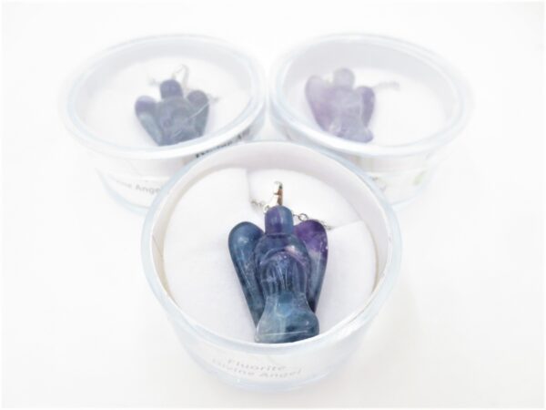 Divine Angel Pendant Necklace - fluorite- wholesale