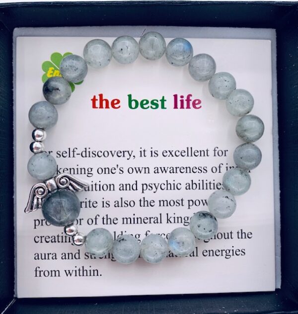 Gemstone Bracelet Wholesale - 8mm Labradorite Angels Bracelet