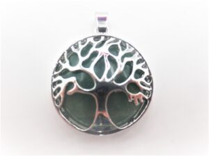 Gemstone Tree of Life Pendant - Aventurine