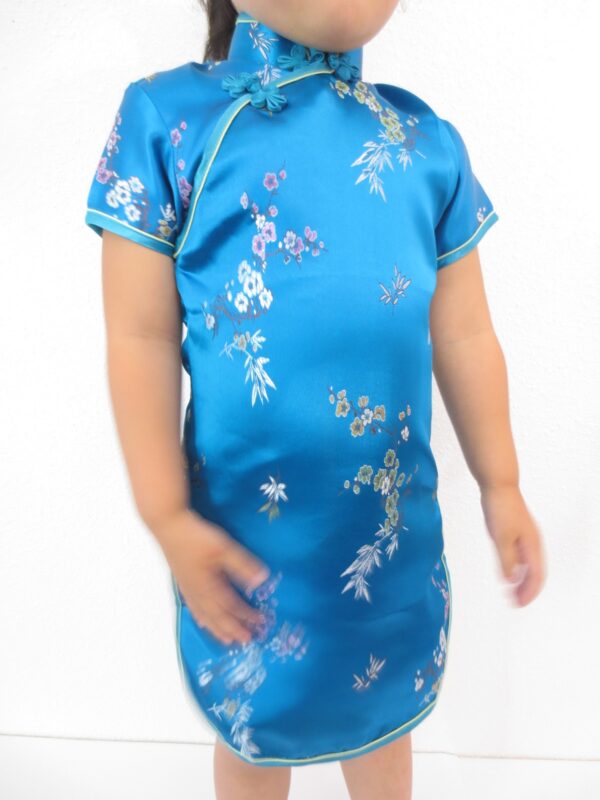 Girls Dress blossom turquoise