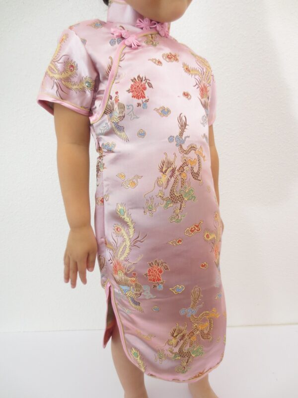 Girls Dress dragon phoenix pink size 16