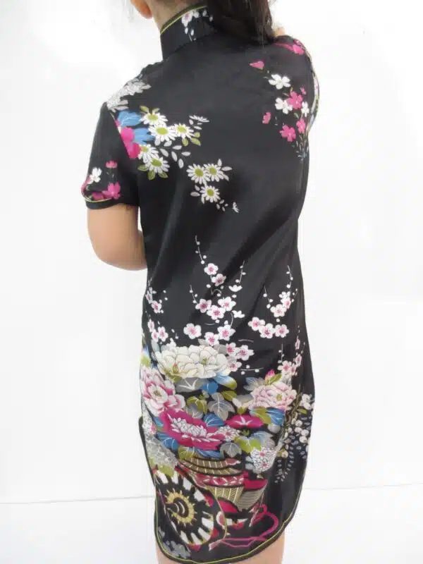 Girls Dress flowers black