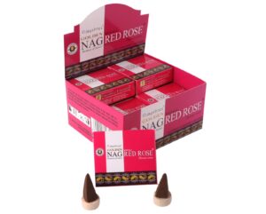 Golden Nag Red Rose cones