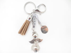 Happy Angel keychain light brown