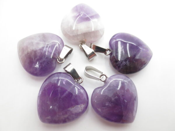 Heart Pendant Wholesale - Amethyst