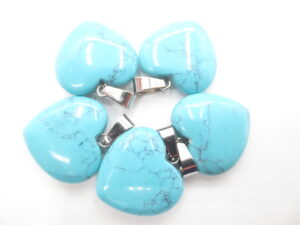 Heart Pendant Wholesale - Turquoise