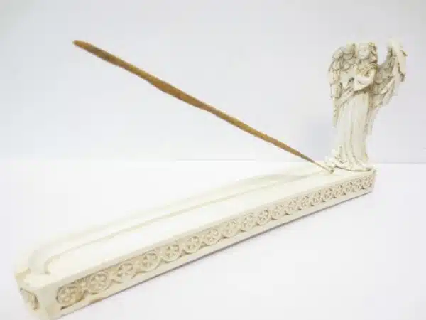 Incense holder angel standing white