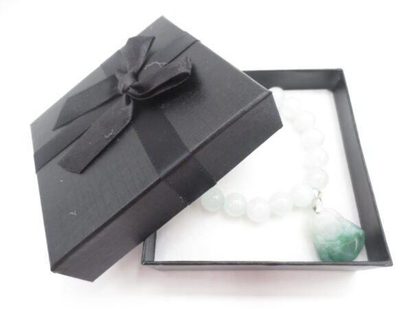 Jade Buddha bracelet small light green