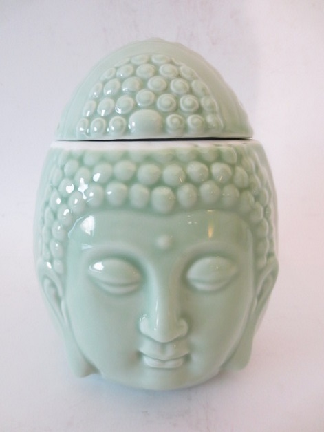 Jade Buddha head egg oilburner luxury