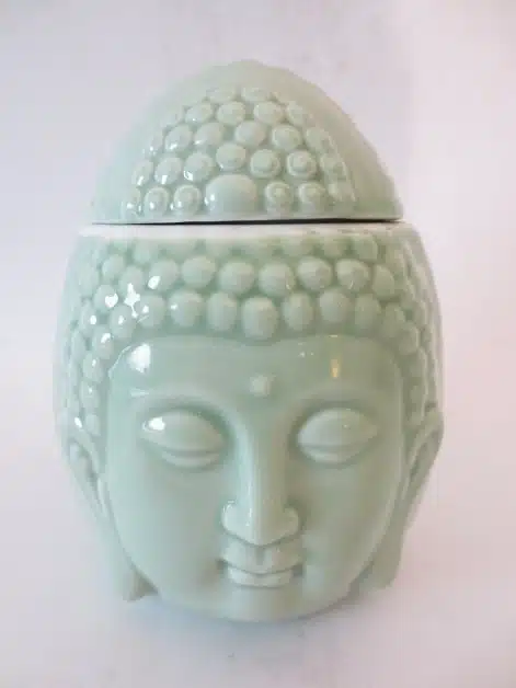 Jade Buddha head egg oilburner luxury