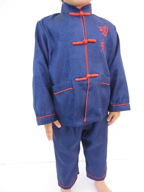 Kids kung fu suit blue size 4