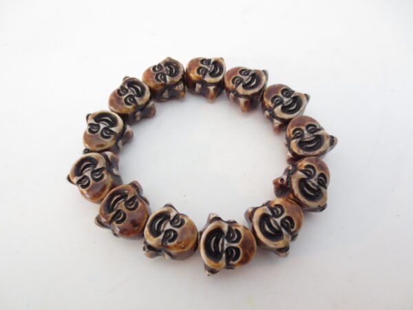 Laughing Buddha bracelace Brown