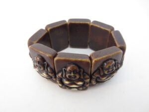 Laughing Buddha bracelace II Brown