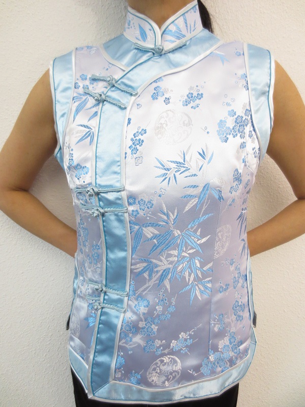 light blue with flowers