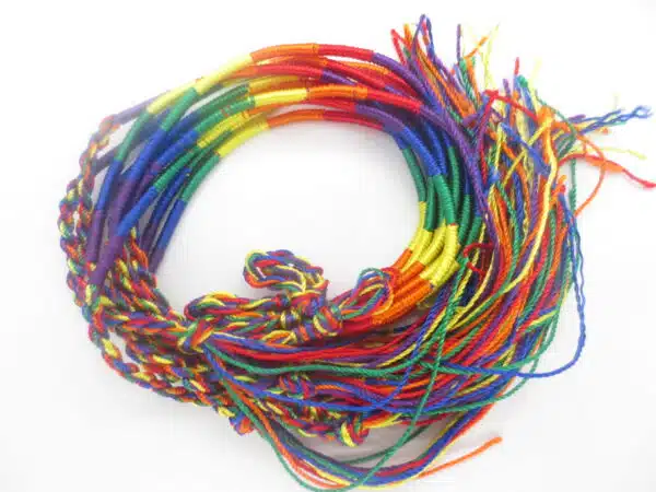 lucky bracelet rainbow colored