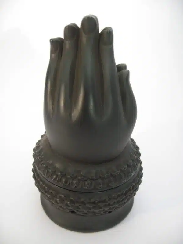 Meditation hands incense/conesburner black