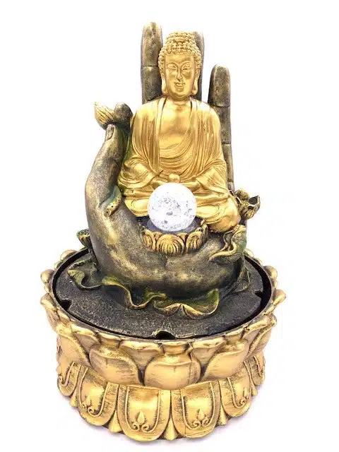 Meditation Led Lighting Golden Buddha