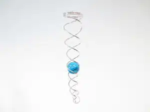 mini Vortex Wind Spinner aqua blue