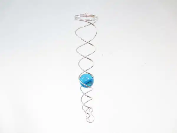 mini Vortex Wind Spinner aqua blue