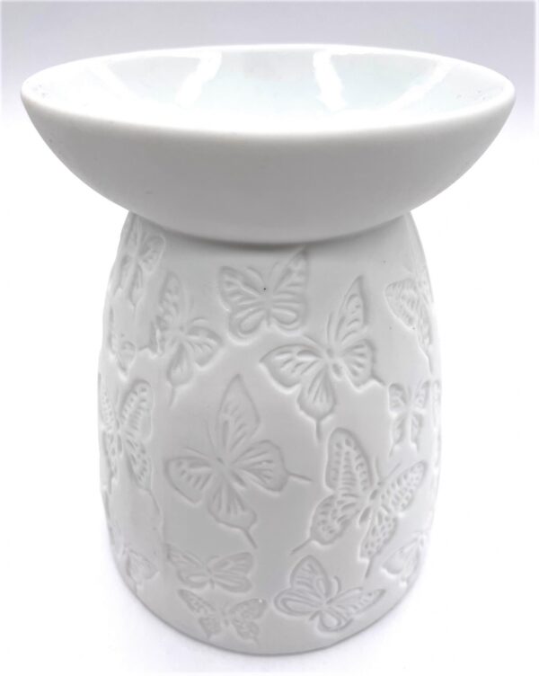 Oil burner white Butterflies