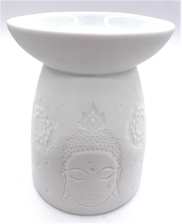 Oil burner white Thai Buddha