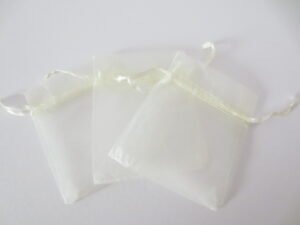 Organza Gift Bag 10 x 15cm Creme