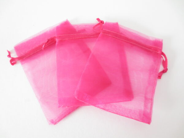 Organza Gift Bag 10 x 15cm fuchsia