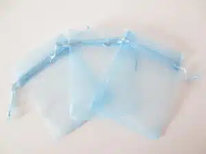 Organza Gift Bag 10 x 15cm light blue