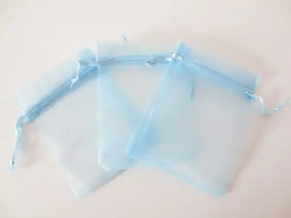 Organza Gift Bag 10 x 15cm light blue