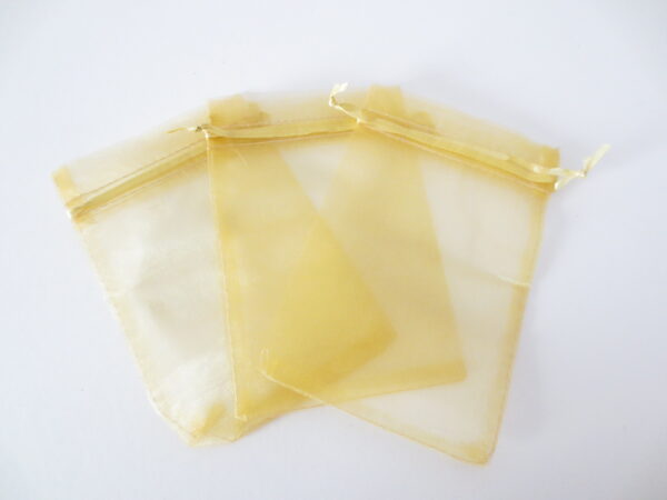 Organza Gift Bag 10 x 15cm Light Gold