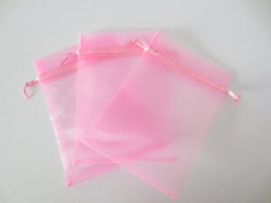 Organza Gift Bag 10 x 15cm pink