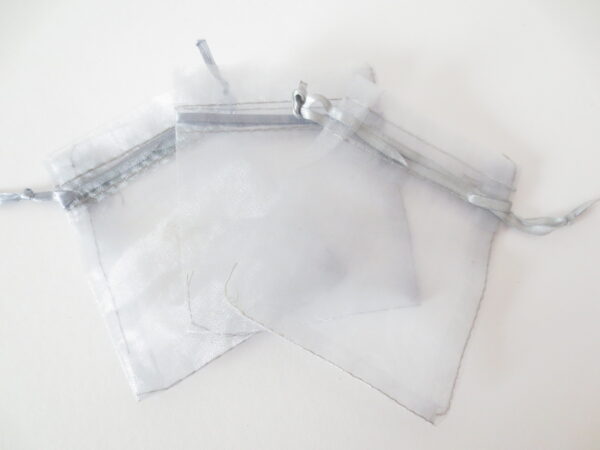 Organza Gift Bag 10 x 15cm Silver wholesale