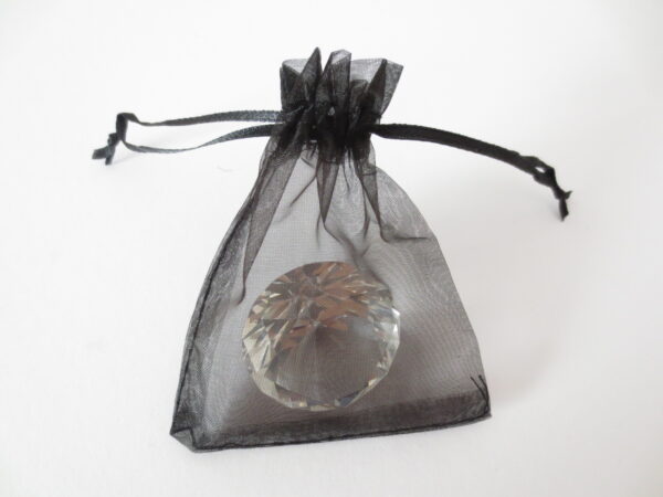 Organza Gift Bag Black 17 x 23cm