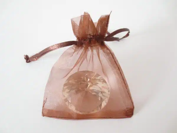 Organza Gift Bag Brown 17 x 23cm