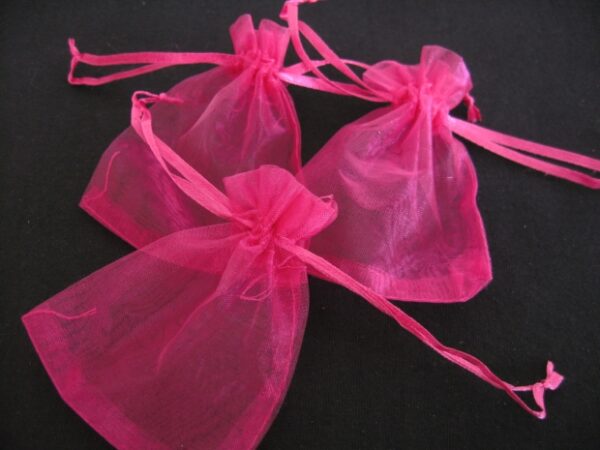 Organza Gift Bag Fuchsia 13 x 20cm