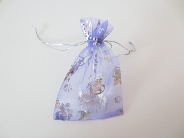 Organza Gift Bag 'Good Luck' Lilac