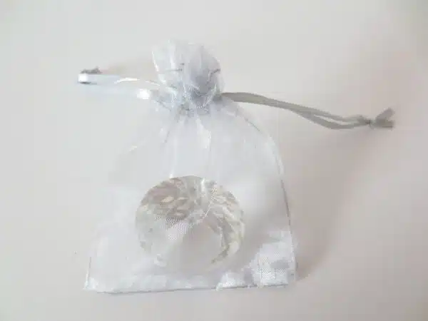 Organza Gift Bag Grey 10x10cm