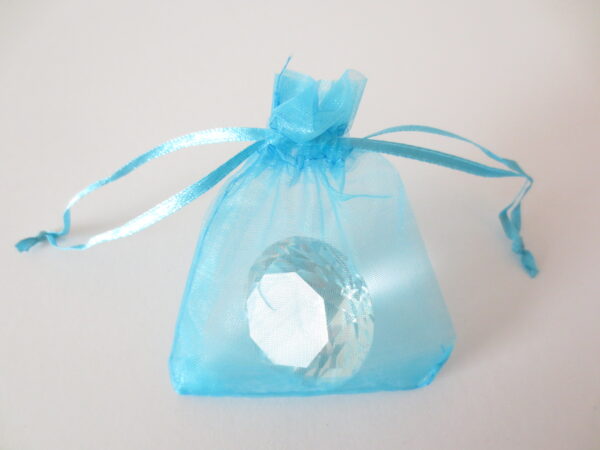 Organza Gift Bag Turquoise 17 x 23cm