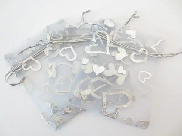 Organza Gifts bag Silver