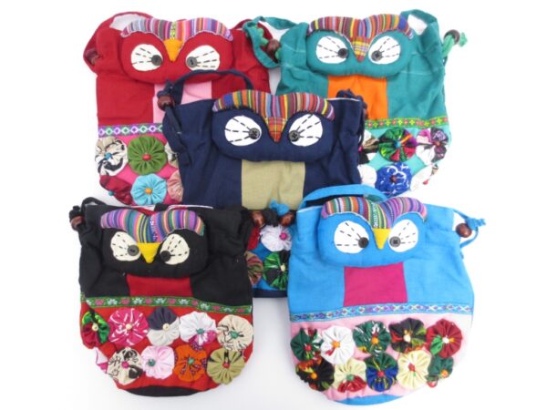 Owl hand/shoulderbag (6 pieces)