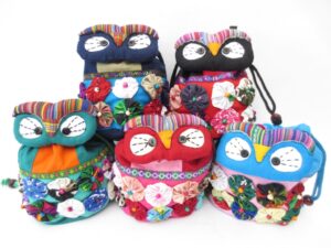 Owl hand/shoulderbag (6 pieces)