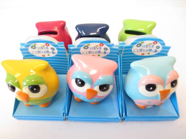 Piggy bank wholesale - Owl Bank Set (24pcs)