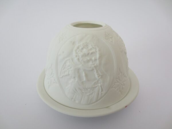 Porcelain Tea Light Holders Cupid Music