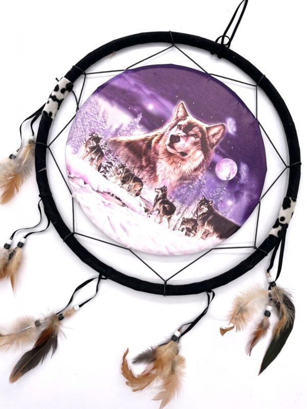 Round Dreamcatcher Wolves